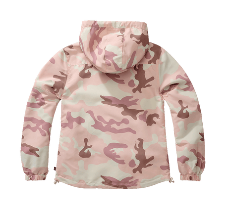 Veste coupe-vent Brandit coupe femme doublure filet respirante capuche à cordon