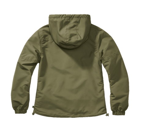 Veste coupe-vent Brandit coupe femme doublure filet respirante capuche à cordon