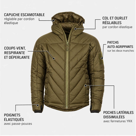 Veste de combat isolante Snugpak SJ6 WGTE Softie Premier capuche escamotable