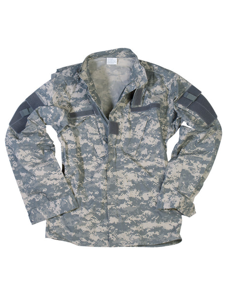 Veste de combat type ACU Mil-Tec en ripstop nylon-coton 50/50 à col montant