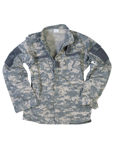 Veste de combat type ACU Mil-Tec en ripstop nylon-coton 50/50 à col montant