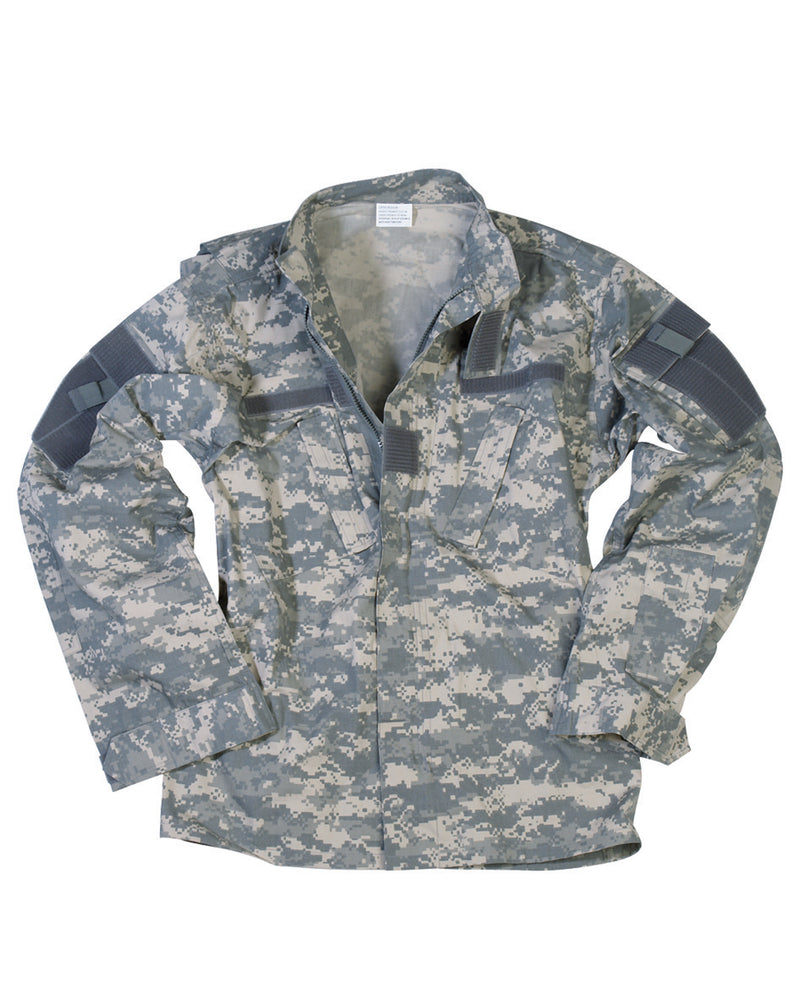Veste de combat type ACU Mil-Tec en ripstop nylon-coton 50/50 à col montant