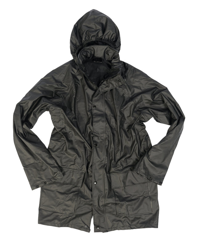 Veste de pluie Mil-Tec Quickpack en nylon enduit 3 000 mm 260 g avec sac de rangement