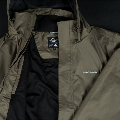 Veste de pluie Pentagon Atlantic 2.0 nylon ripstop déperlant Teflon ventilation dorsale