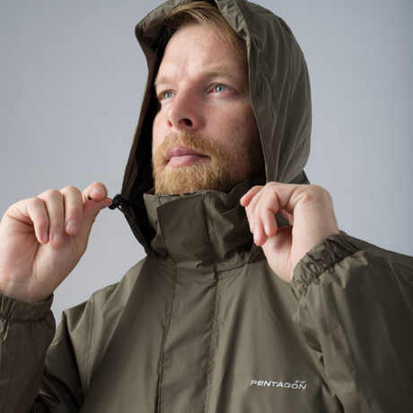 Veste de pluie Pentagon Atlantic 2.0 nylon ripstop déperlant Teflon ventilation dorsale