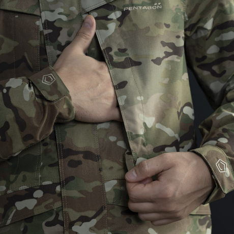 Veste de pluie Pentagon Hurricane nylon triple laminé Ydor|Tec coutures thermosoudées