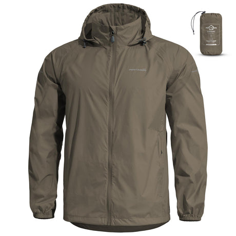 Veste de pluie homme Pentagon Cloudburst compactable nylon ripstop 10 000 mm
