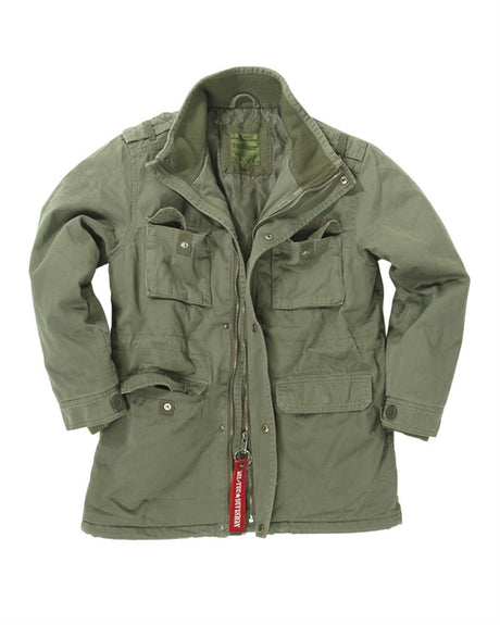 Veste doublée Mil-Tec type Ranger pour enfant en coton twill prélavé et quatre poches