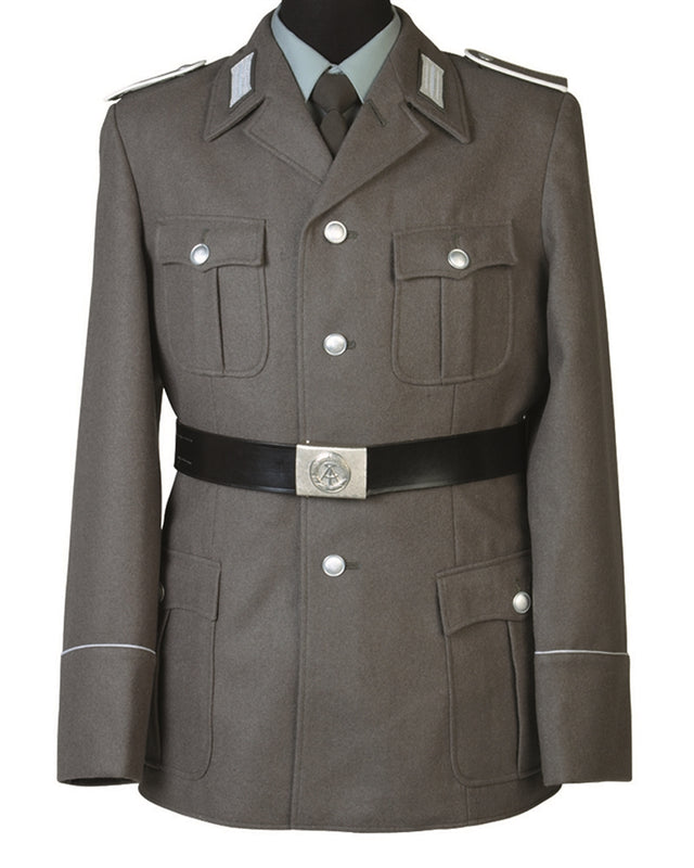 Veste d'uniforme des forces terrestres est-allemandes, troupe, fonds de stock