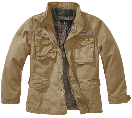 Veste enfant Brandit M65 Giant coton doublure amovible six poches et capuche dans le col