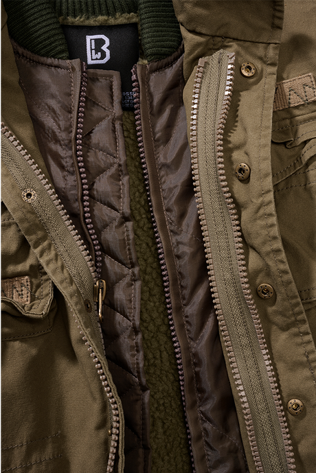 Veste enfant Brandit M65 Giant coton doublure amovible six poches et capuche dans le col