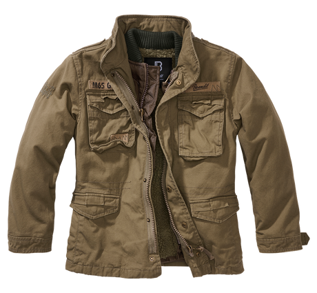 Veste enfant Brandit M65 Giant coton doublure amovible six poches et capuche dans le col