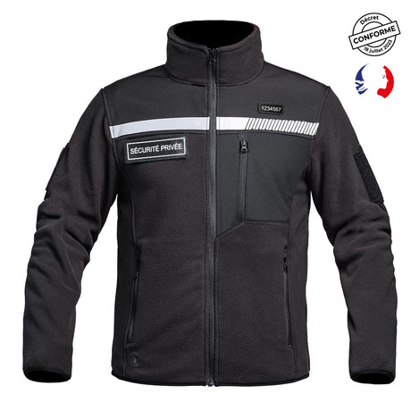 Veste polaire A10 Equipment SÉCU-ONE haute visibilité Sécurité Privée