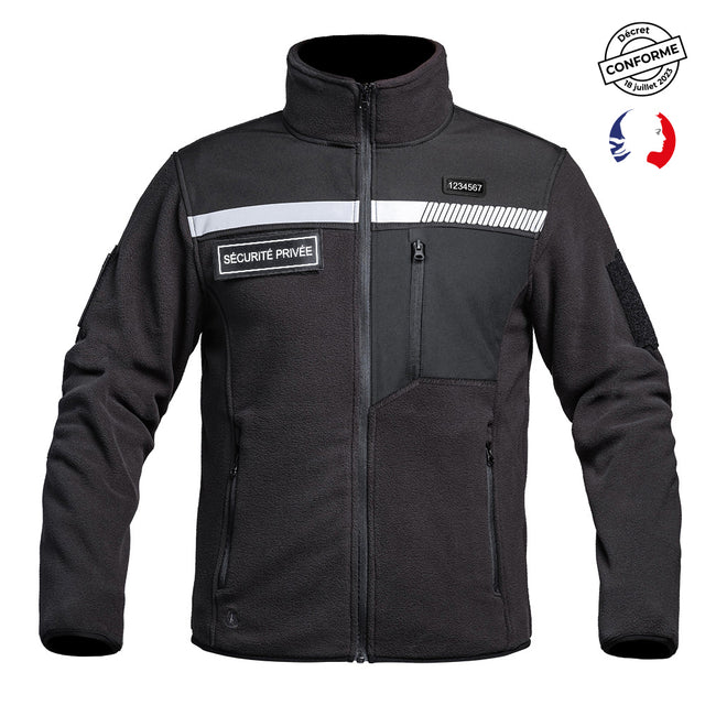 Veste polaire A10 Equipment SÉCU-ONE haute visibilité Sécurité Privée