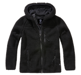 Veste polaire Brandit coupe femme à capuche maille peluche et trois poches à glissière