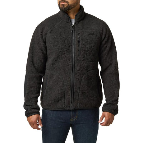 Veste polaire HQ Tech Fleece 5.11 Tactical sherpa pebble empiècements nylon N6