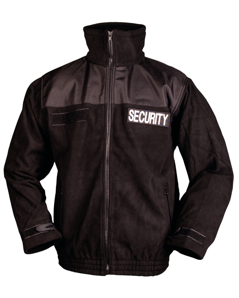 Veste polaire Mil-Tec Security en polyester renforts coudes et épaules deux poches à glissière