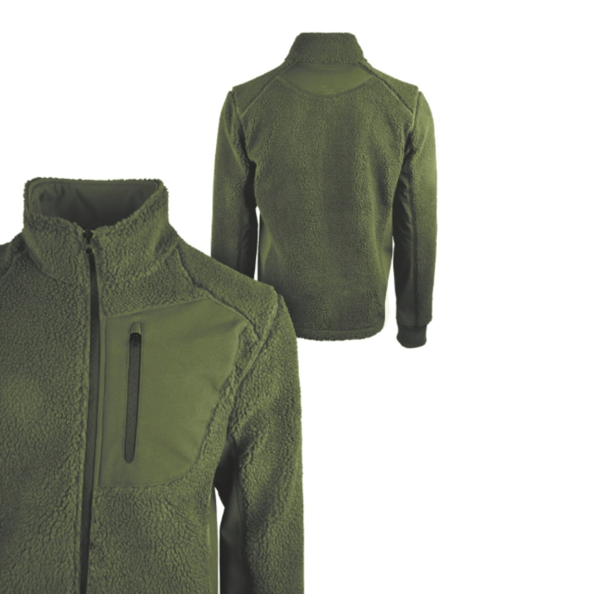 Veste polaire Sherpa Mil-Tec Bearforce avec inserts softshell latéraux