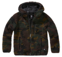 Veste polaire enfant Brandit Teddyfleece à capuche maille peluche et quatre poches