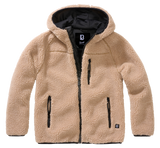 Veste polaire enfant Brandit Teddyfleece à capuche maille peluche et quatre poches