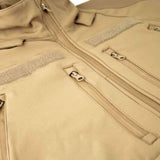 Veste softshell Mil-Tec Tactical Plus laminé trois couches colonne 8000 mm avec boucles pouces et compartiments protection