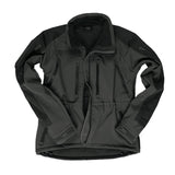 Veste softshell Mil-Tec Tactical Plus laminé trois couches colonne 8000 mm avec boucles pouces et compartiments protection