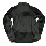 Veste softshell Mil-Tec Tactical Plus laminé trois couches colonne 8000 mm avec boucles pouces et compartiments protection