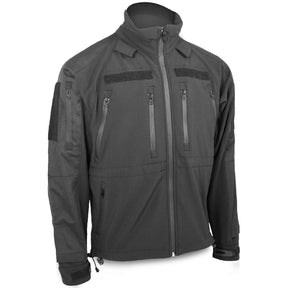 Veste softshell Mil-Tec Tactical Plus laminé trois couches colonne 8000 mm avec boucles pouces et compartiments protection
