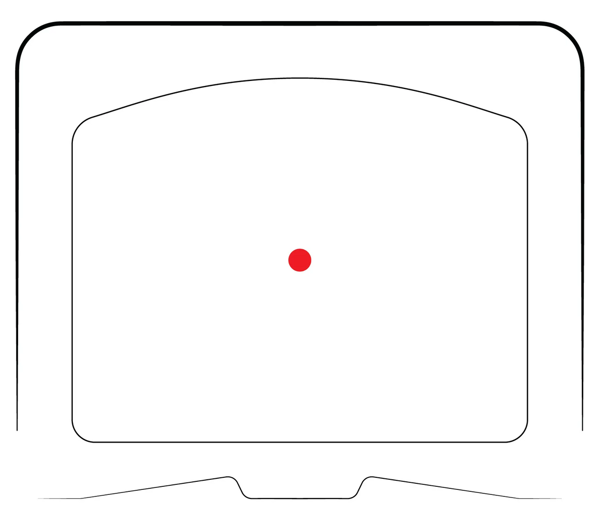 Vortex Point Rouge Defender-ST grossissement x1 réticule Red Dot 6 MOA
