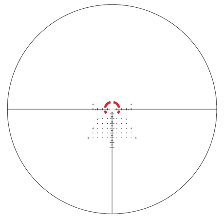 Vortex Strike Eagle 1-10x24 grossissement 1-10 x 24 mm champ 36,5 m - 3,65 m à 100 mètres