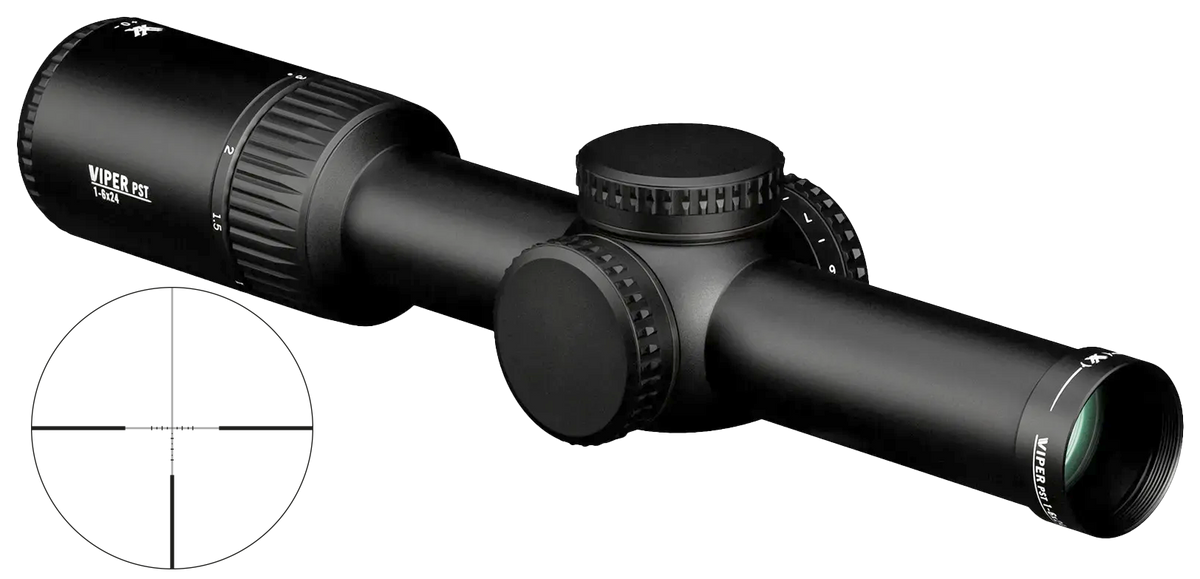 Vortex Viper PST Gen II 1-6x24 MOA grossissement 1-6 x 24 mm champ 37,50 m - 6,26 m à 100 mètres