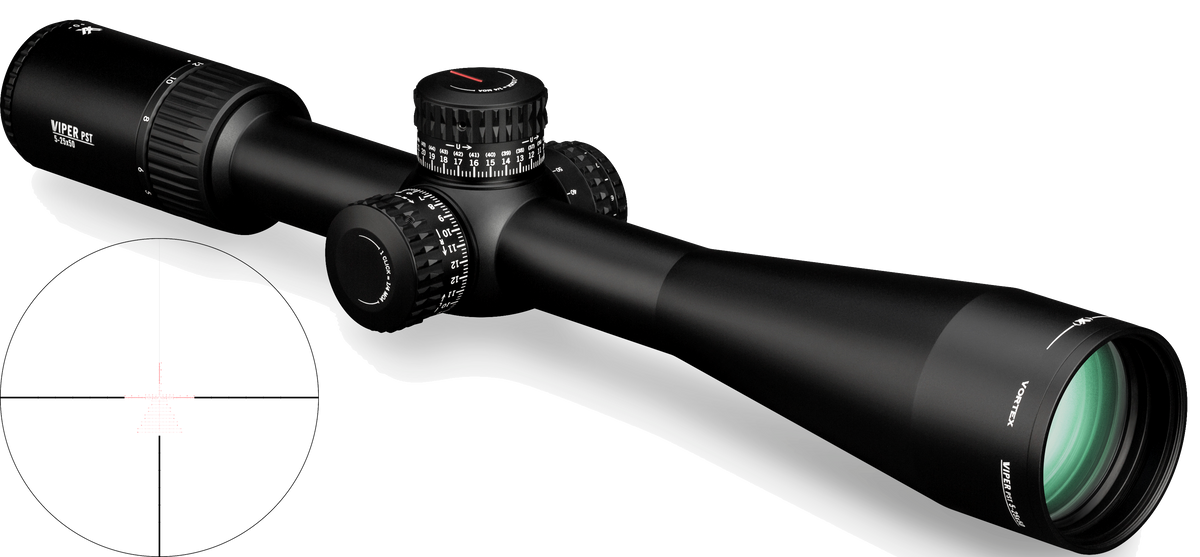 Vortex Viper PST Gen II 5-25x50 grossissement 5-25 x 50 mm champ 8,02 m – 1,59 m à 100 mètres
