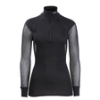 WOOL THERMO ZIP W'S - Brynje - Noir XS - 7024870240420 - 1