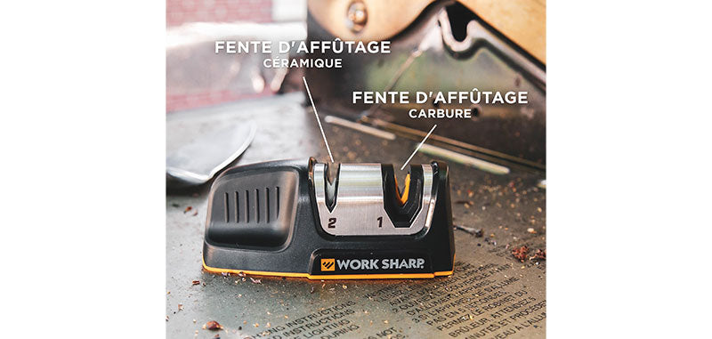 Affûteur de cuisine Work Sharp Kitchen Edge carbure convexe et rodage céramique 20°