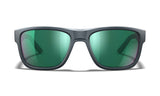Lunettes de protection Wiley X WX Ovation ANSI Z87.1 verres polarisés Captivate miroir gris graphite