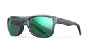 Lunettes de protection Wiley X WX Ovation ANSI Z87.1 verres polarisés Captivate miroir gris graphite