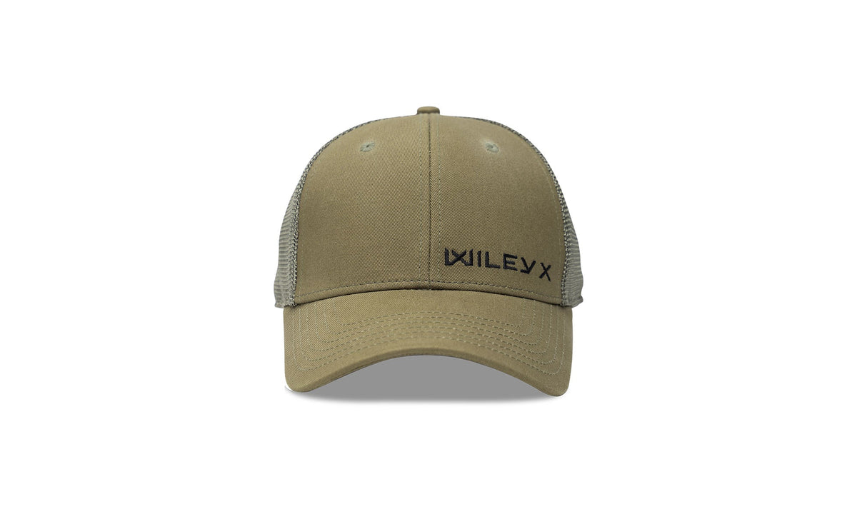 Casquette Trucker Wiley X 6 panneaux à visière pré-courbée et maille arrière aérée