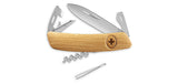 Couteau suisse Swiza D03 Allmatt plaquettes bois 6 outils lame 75 mm acier 440