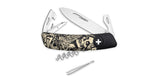 Couteau suisse Swiza D03 Dia De Los Muertos 6 outils lame 75 mm acier inoxydable 440