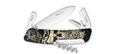 Couteau suisse Swiza D03 Dia De Los Muertos 6 outils lame 75 mm acier inoxydable 440