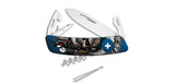 Couteau suisse Swiza D03 Indian Skull 6 outils lame 75 mm acier inoxydable 440