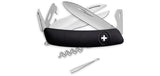 Couteau suisse Swiza D07 Allmatt plaquettes synthétiques 8 outils ciseaux et anneau