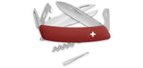 Couteau suisse Swiza D07 Allmatt plaquettes synthétiques 8 outils ciseaux et anneau