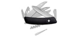 Couteau suisse Swiza D09 Allmatt synthétique 9 outils scie ciseaux tire-bouchon anneau