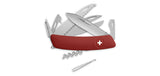 Couteau suisse Swiza D09 Allmatt synthétique 9 outils scie ciseaux tire-bouchon anneau