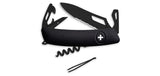 Couteau suisse Swiza SH03 ALLBLACK ouverture une main 7 outils revêtement PVD anneau