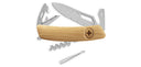 Couteau suisse Swiza SH03 Allmatt bois ouverture une main 7 outils avec anneau