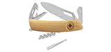 Couteau suisse Swiza SH03 Allmatt bois ouverture une main 7 outils avec anneau