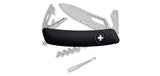 Couteau suisse Swiza SH03 Allmatt synthétique ouverture une main 7 outils anneau