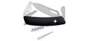 Couteau suisse Swiza SH03 tire-tique Allmatt synthétique lame ondulée une main